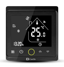 Терморегулятор з керуванням по Wi-Fi CASTLE AC603H (Black)