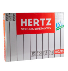 Біметалевий радіатор HERTZ 500/80