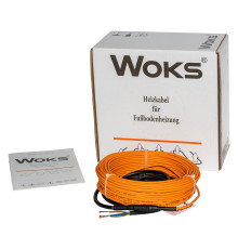 Кабель нагревательный двужильный Woks-18, 100 Вт (6 м)