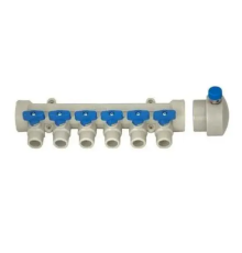 Kalde Колектор PPR D40*20 на 6 виходів BLUE (10)