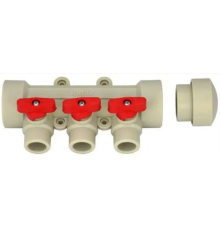 Kalde Колектор PPR D40*20 на 3 виходи RED (20)