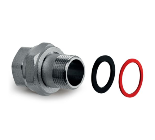 Американка KOER KR.343 прямая - 1/2" (плоская прокладка)