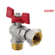 Кран шаровой угловой KOER KR.221 - 3/4" ГШБ с накидной гайкой