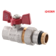 Кран с американкой прямой KOER KR.227-Gi - 3/4" (антипротечка)