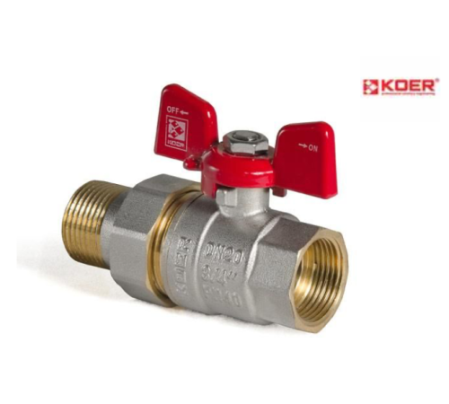 Кран с американкой прямой KOER KR.227- 1/2"