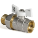 Кран с американкой прямой KOER WHITE KR.227.W-Gi - 1/2" (антипротечка)