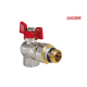Кран с американкой угловой KOER KR.228-Gi - 1/2" (антипротечка)