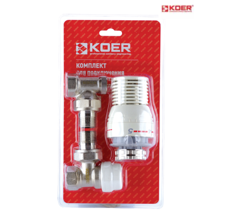 Комплект для підключення радіатора KOER KR.1320 кутовий
