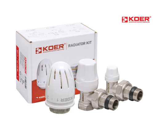 Комплект для підключення радіатора KOER SET-11 - 1/2"*1/2" ВЗ (кутовий)