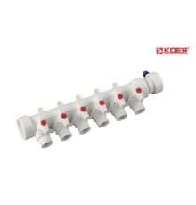 Колектор PPR KOER D40*20 на 6 виходи K0173.PRO (KP0223)