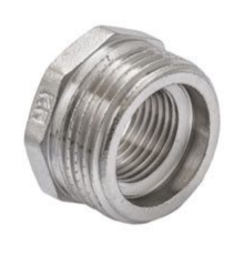 Футорка KOER KF.F0406 - 1/2*3/8" (нікель)
