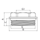 Футорка с уплотнительным кольцом KOER KF.F0810-R - 1*3/4" (никель)