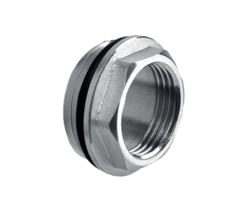 Футорка с уплотнительным кольцом KOER KF.F0810-R - 1*3/4" (никель)