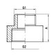 Перехідник KOER KF.A0406.CHR - 1/2*3/8" (хром)