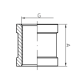 Муфта KOER KF.C08 - 3/4" (нікель)
