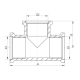 Трійник редукційний KOER KF.T080608F - 3/4*1/2*3/4" ЗЗЗ (нікель)