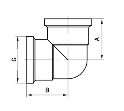 Кут KOER KF.L06F.CHR - 1/2" FF (хром)