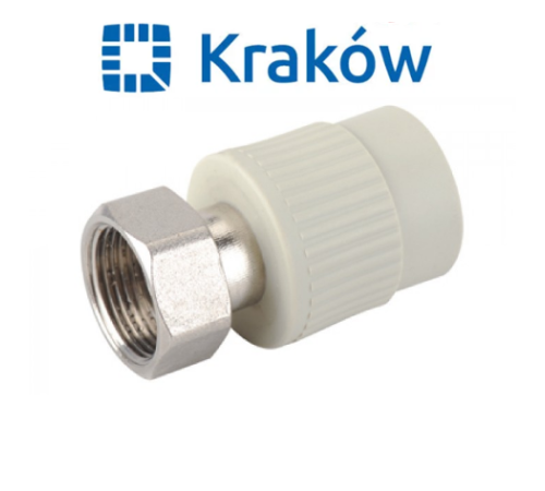 Муфта з накидною гайкою Krakow D25*3/4 (Латунь)