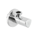 Кран приборный угловой Raftec Relo Silver 1/2"*1/2" VKE80101 ( с керамическим запорным элементом )