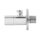 Кран приборный угловой Raftec Relo Silver 1/2"*1/2" VKE80101 ( с керамическим запорным элементом )