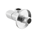 Кран приборный угловой Raftec Relo Silver 1/2"*1/2" VKE80101 ( с керамическим запорным элементом )