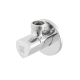 Кран приборный угловой Raftec Relo Silver Mini 1/2"*1/2" VKM80101 ( с керамическим запорным элементом )