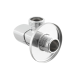 Кран приборный угловой Raftec Relo Silver Mini 1/2"*1/2" VKM80101 ( с керамическим запорным элементом )