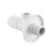 Кран приборный угловой Raftec Relo White 1/2"*1/2" VKW80101 ( с керамическим запорным элементом )