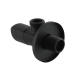 Кран приборный угловой Raftec Relo Black 1/2"*1/2" VKB80101 ( с керамическим запорным элементом )