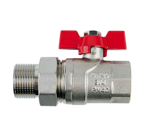 Кран шаровый с американкой Raftec RED 1" (CSA-031)