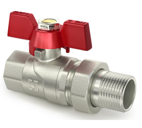 Кран шаровый с американкой Raftec RED 1" (CSA-031)