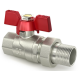 Кран шаровый с американкой Raftec RED 1" (CSA-031)