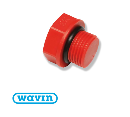 Заглушка короткая Wavin Ekoplastik наружная резьба 1/2 (ZAGXXXXXXX)