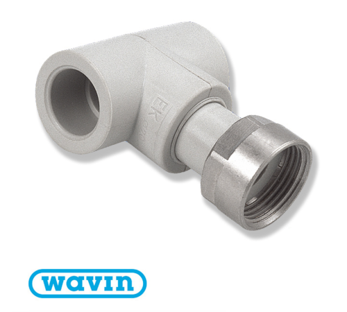 Тройник с накидной гайкой Wavin Ekoplastik D32*3/4 (STKМ03225X)