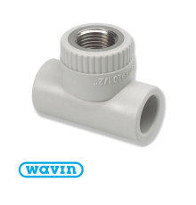 Трійник Wavin Ekoplastik різьба внутрішня D32*1 (STKI03232X)