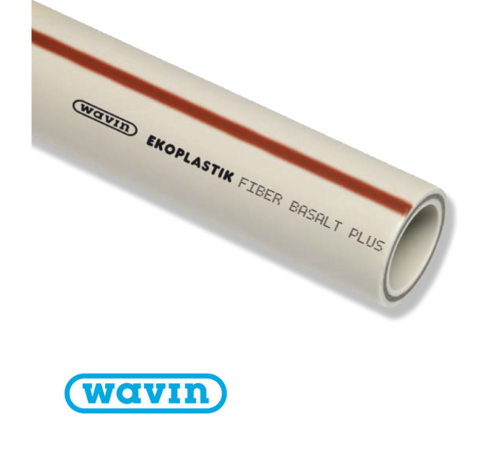 Труба PPR Wavin Ekoplastik FIBER BASALT PLUS PN25 D25 (скловолокно)