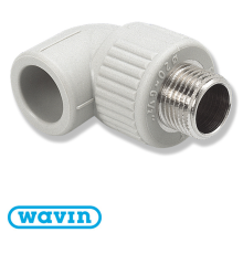 Кут Wavin Ekoplastik різьба наружна D32*1 (SKOЕ03232X)