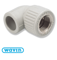 Кут Wavin Ekoplastik різьба внутрішня D32*1 (SKOI03232Х)