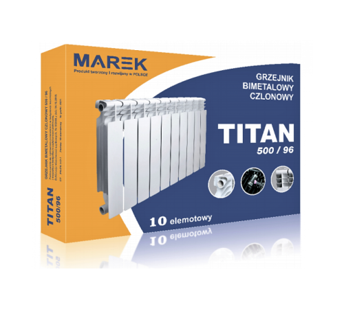 Біметалевий радіатор MAREK TITAN 500/96