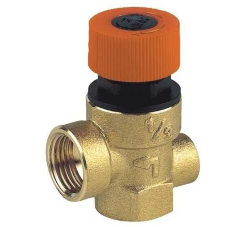 Предохранительный клапан Bianchi 1/2"-1/2"ВР 2,5 бар (447D000402) с выходом под манометр