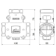 Трёхходовой смесительный клапан ESBE VTС512 DN32 1.1/2" РН 50 С° (51022000)