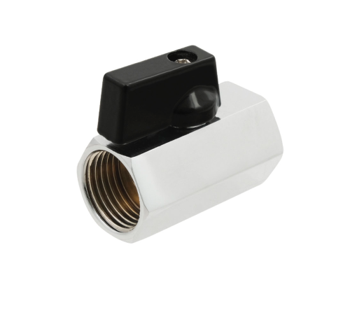 Кран шаровый Raftec BLACK DN10 ВВ 1/2" MINI (RVHSF01)