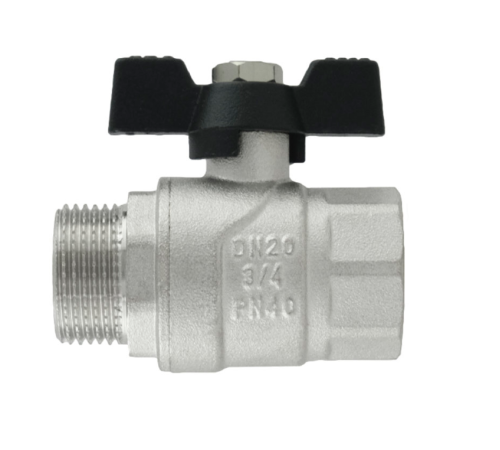 Кран шаровый Raftec BLACK PN20 ВН 3/4" (DRB21)