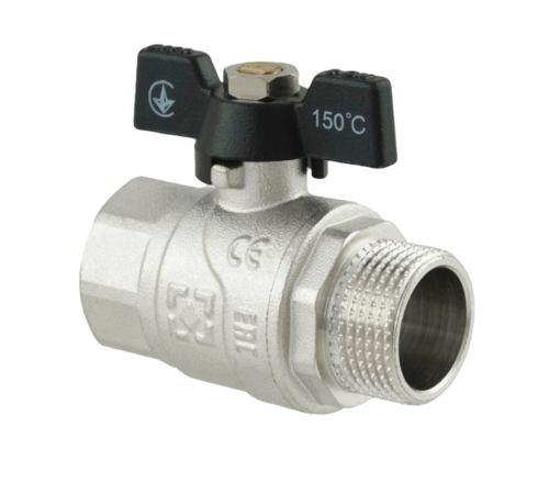 Кран шаровый Raftec BLACK PN20 ВН 3/4" (DRB21)