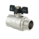 Кран шаровый Raftec BLACK PN20 ВН 3/4" (DRB21)