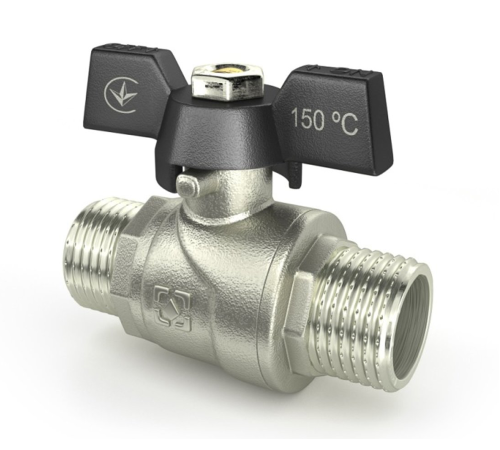 Кран шаровый Raftec BLACK DN15 НН 3/4" (DRB2121)